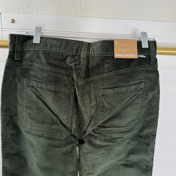 NEW Eddie Bauer Women's Madison Valley Cord Dark Forest US Size 4 - Picture 6 of 10